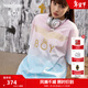 BOY LONDON【西柚果茶】藍粉漸變潮牌短袖夏季男女同款T恤N01090 粉/藍色 S