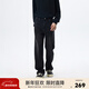 CHINISM水洗復古直筒牛仔褲男士春秋潮流重磅休閑褲美拉德系褲子春節禮物 黑牛仔 M