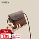 viney牛皮包包女包小眾斜挎手機包洋氣單肩包生日情人節禮物送女友老婆