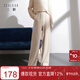 三彩2026春季新款加絨保暖休閑長(cháng)褲高腰松緊直筒褲寬松簡(jiǎn)約M