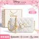 迪士尼（Disney）包包女款斜挎包新款輕奢小眾送女生閨蜜生日禮物情人節禮物女朋友 米奇鏈條包 米白 【禮盒+掛件】