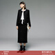 顏域小香風(fēng)包臀裙女裝2025新款秋冬裝顯瘦氣質(zhì)黑色毛呢半身長(cháng)裙子 黑色1 XL/42