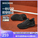 斯凱奇（Skechers）新年禮物閃穿鞋男鞋2026春季健步鞋軟底一腳蹬休閑運動(dòng)鞋232457