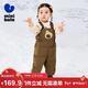 迷你巴拉【三防羽絨褲】男女童秋冬新品褲子保暖羽絨背帶褲