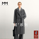 麥檬MM1OOALPACA羊駝蘇力長(cháng)毛 皮草感經(jīng)典1018O1大衣毛呢外套 巖石灰5F8970682 155/80A/S（100-115斤）