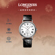 浪琴（LONGINES）瑞士手表 時(shí)尚系列 男士皮帶機械表新年禮物L(fēng)49054112