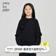 jnby by JNBY江南布衣童裝春秋長(cháng)袖套頭衛衣立體蝴蝶結舒適女童兒童1N8411300 001本黑 140 cm