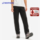 迪卡儂（DECATHLON）抓絨褲戶(hù)外秋冬男女保暖褲內膽絨褲運動(dòng)加絨秋褲直筒褲褲子 男款-黑色（新老款隨機發(fā)貨） L