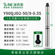 青蛙（FROG）不銹鋼深井泵Y90-2T/4T家用潛水泵深水泵高揚程井用抽水泵 Y90QJD2-50/9-0.55 單相220V