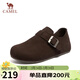 駱駝（CAMEL）松包2代全包勃肯鞋舒適深口鞋 L26S700003 咖色(全包升級款) 37