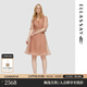 歌力思（ELLASSAY）夏季新款兩件式多巴胺顯瘦百搭通勤風(fēng)衣式連衣裙女EWU353F00100 奶茶咖 S