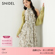SNIDEL春夏無(wú)袖茶歇印花連衣裙針織開(kāi)衫兩件套SWNO251137 綠色 M （1）