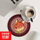 瘋狂動(dòng)物城2迪士尼周邊禮物杯墊吸水防滑瀝水墊2mm厚越南進(jìn)口橡膠 尼克·小狐貍 1片裝丨厚約2mm丨尺寸14x14cm