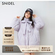 SNIDEL【精英衣櫥】甜美蝴蝶結刺繡保暖鴨絨面包羽絨服SWFC254318 藍紫色 M (1)