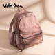 Walker Shop輕奢雙肩包2026新款百搭輕便大容量尼龍包旅行包 粉色中號29*25*13
