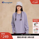 Champion冠軍長(cháng)袖T恤女新款插肩袖純色休閑打底衫基礎款 薰衣草 S