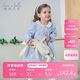 戴維貝拉女童連衣裙春裝兒童棉公主裙女寶透氣裙子童裝