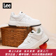 Lee男鞋春季新款小白鞋高端休閑板鞋男韓版潮流男士休閑鞋舒適鞋子男 白色 41 【標準運動(dòng)鞋碼】