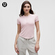 lululemon丨Hold Tight 女士緊身剪裁短袖亨利衫 LW3IW0S 瓷韻粉 XXS /2