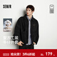 森馬（Semir）牛仔外套男工裝復古底特律夾克純棉2025秋冬新款上衣休閑戶(hù)外 牛仔黑98301 L