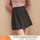 香影輕職場(chǎng)西裝套裝裙子女2025冬季新款正裝灰色西服短裙子兩件套 下裝 L