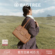 BAGTREE明星同款包包樹(shù)海豚包輕奢品牌植鞣皮托特包大容量通勤女士電腦包 大號-烤棕色 能裝14寸MacBook 高級小眾