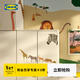 宜家（IKEA）【新品】SANDLOPARE桑羅帕瑞裝飾貼紙卡通裝飾益智玩具 草原上的動(dòng)物裝飾貼紙3件套