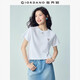 佐丹奴短袖T恤女2026年夏新款純棉花束刺繡森系圓領(lǐng)上衣13326321