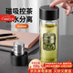 PAKCHOICE茶水分離杯磁彈泡茶磁吸力玻璃水杯子男士雙層防燙便攜車(chē)載耐高溫