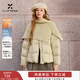 香影張予曦同款圍巾領(lǐng)羽絨服女2025冬季新款90白鴨絨保暖短外套 透明黃 S 155/80A/85-95斤