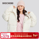 斯凱奇（Skechers）新年禮物羽絨服冬季連帽保暖外套休閑短款大衣男女同款L324U154