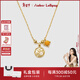 Amber Lollipop珍珠項鏈女士蜜蠟吊墜輕奢頸鏈配飾三八女神節生日禮物送女友老婆 金色(熾陽(yáng)系列)