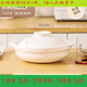 麗川華星新款電磁爐專(zhuān)用陶瓷砂鍋煲湯明火通用家用燃氣灶干燒不裂燉湯沙 白色淺鍋有蓋【電磁爐不可用】2.8L(4-6人) 1ml