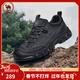 駱駝牌 運動(dòng)鞋男休閑戶(hù)外徒步登山鞋抓地厚底減震 P14A379617 黑色 42