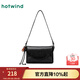 熱風(fēng)【商場(chǎng)同款】春秋新款女士擦色掛件港風(fēng)小眾單肩斜挎包 01黑色 小