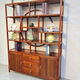 博古架實(shí)木中式辦公室茶室茶水柜書(shū)柜多寶閣茶葉茶具儲物柜展示柜 1.5米寬1.96米高