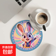 瘋狂動(dòng)物城2迪士尼周邊禮物杯墊吸水防滑瀝水墊2mm厚越南進(jìn)口橡膠 朱迪·兔警官 2片裝丨厚約2mm丨尺寸14x14cm
