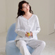 貓人純棉睡衣女春秋季2026新款長(cháng)袖簡(jiǎn)約休閑可外穿少女家居服套裝