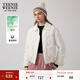Teenie Weenie小熊女裝棉服冬季時(shí)尚簡(jiǎn)約休閑保暖外套韓系洋氣夾克 乳白色 M (165)