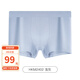 好波男內褲青年大碼平角褲莫代爾棉抑菌純色簡(jiǎn)約棉內褲HKM2402 淺灰 185