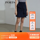 PORTS寶姿新品女裝半截裙SL8S006HWQ020 黎霧藍 M (6)