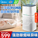美的（Midea）吸煙 除煙空氣凈化器去煙味房間除異味 室內家用棋牌室麻將館辦公室燒烤店凈化機 【除煙推薦】Z1pro