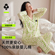 有棵樹(shù)純棉睡衣女居家5A抑菌精梳棉可外穿可愛(ài)開(kāi)衫長(cháng)袖女士家居服套裝