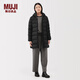 MUJI 女式 輕量羽絨便攜式風(fēng)帽大衣羽絨服女款女裝外套 25年冬季 黑色 S （155/80A）