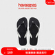 havaianas哈唯納Top Mix人字拖時(shí)尚海邊情侶沙灘拖外穿夏平底拖鞋 1069-黑色 39-40
