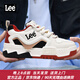 Lee男鞋官方潮流休閑鞋男士增高板鞋面包鞋韓版鞋子男款低幫運動(dòng)鞋 紅棕 【皮面四季款】 42 【偏大/請拍小一碼】