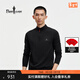 比音勒芬【超輕T】2026春季新款男士戶(hù)外運動(dòng)休閑通勤防曬立領(lǐng)長(cháng)袖T恤新年 07黑色 XL （110）