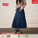 Levi's李維斯25年秋冬新款女士美式復古時(shí)尚簡(jiǎn)約潮流休閑牛仔裙 中藍 XS (25)