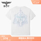 BOY LONDON天平印花時(shí)尚高街潮牌休閑短袖夏季男女同款T恤N01111 白色 M
