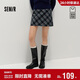 森馬（Semir）商場(chǎng)同款|半身裙女冬半松緊腰仿呢短裙2025辣妹A字裙101725120002